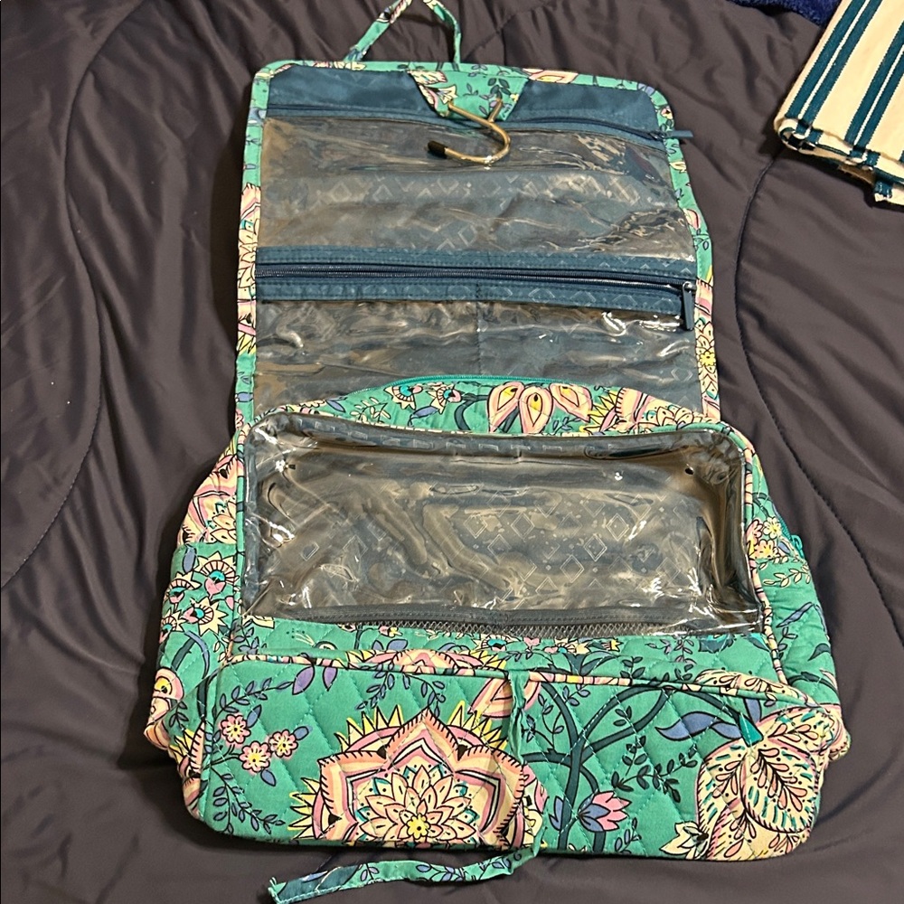 Vera Bradley Floral Hanging Toiletry Bag